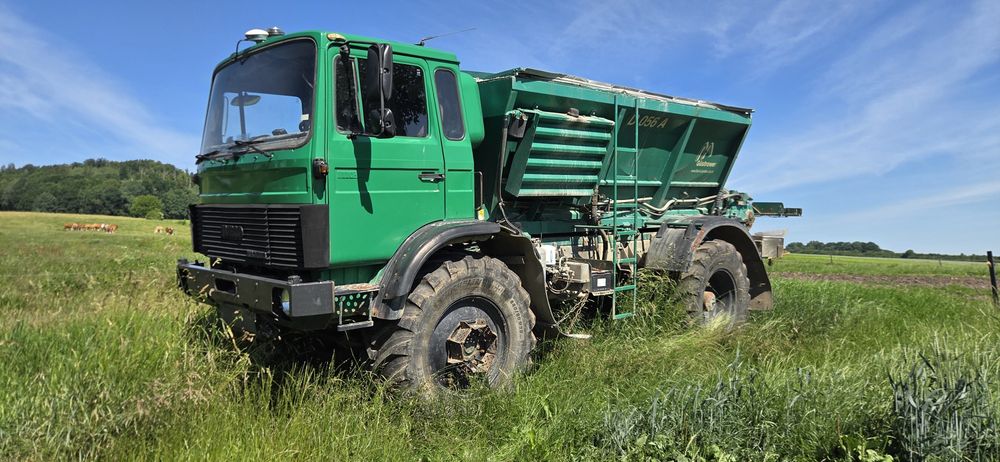 Rozsiewacz do wapna Gustrow Iveco 110-17 Magirus 4x4