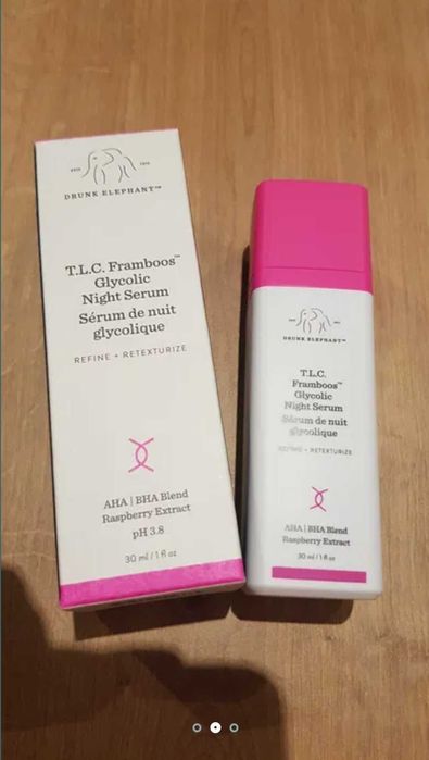 Drunk Elephant T.L.C. Framboos Glycolic Night Serum 30ml nowy
