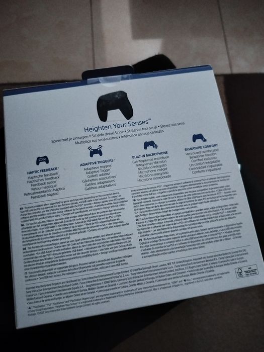 Comando PS5 preto novo (selado)