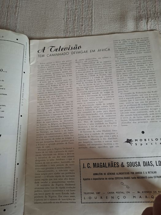 Revista Rádio Moçambique ano 1960