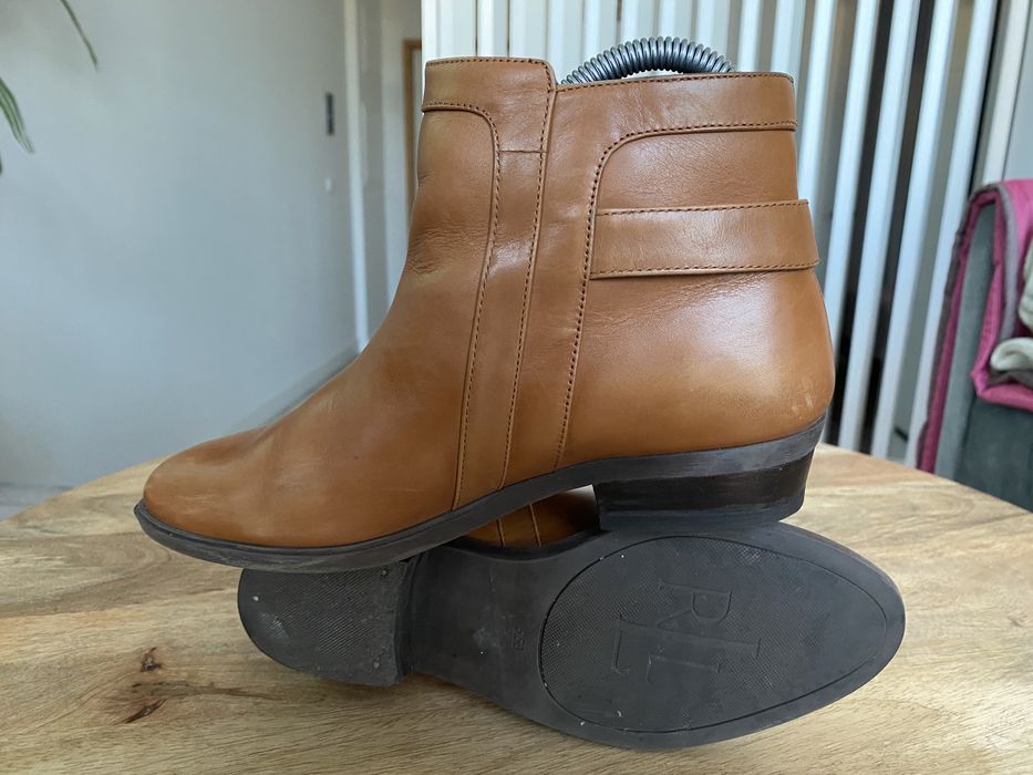 Botas em Pele Polo Ralph Lauren