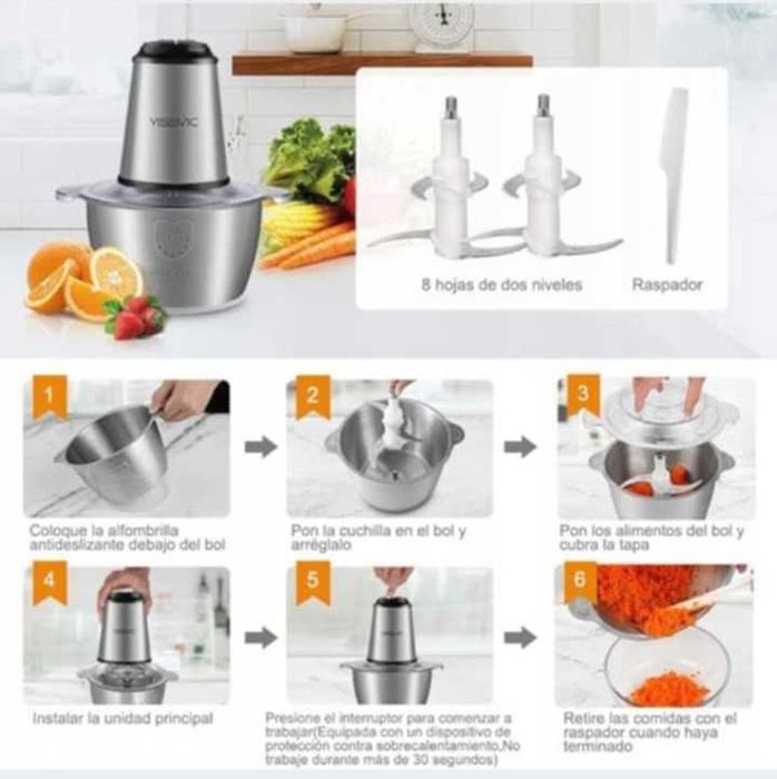 Elektryczna Maszynka do Mielenia Mięsa, Warzyw Owoców  YISSVIC 500W