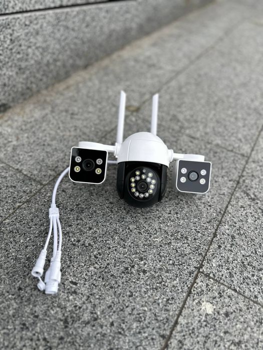 Універсальна камера 3в1 V380pro з WIFI повний огляд 360°, захист 24/7
