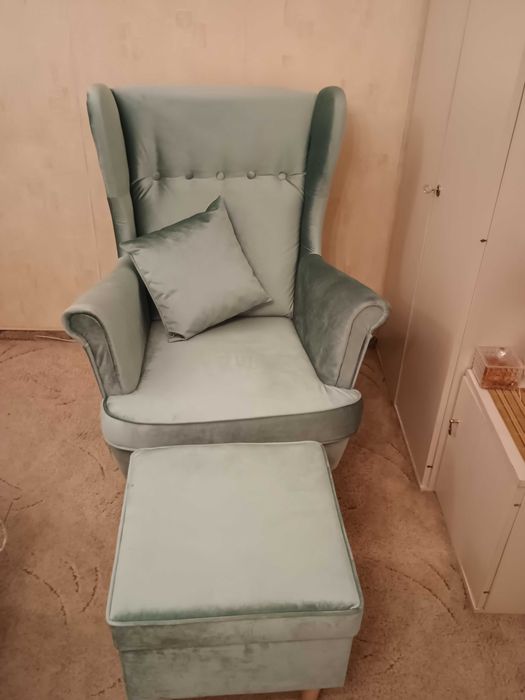 Nowy miętowy fotel :)
