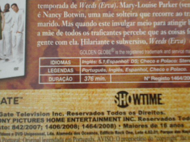 Weeds / Erva - série 1 até série 3