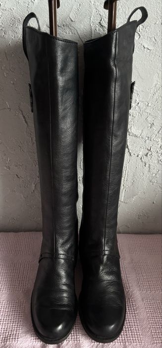 Givenchy czarne skórzane kozaki 35