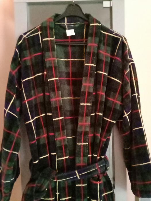 Szlafrok męski kratka,rozm.48/50