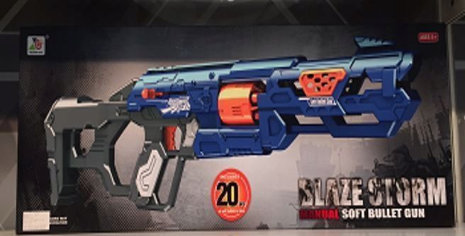 Karabin na strzałki pistolet dla dzieci 20 strzał