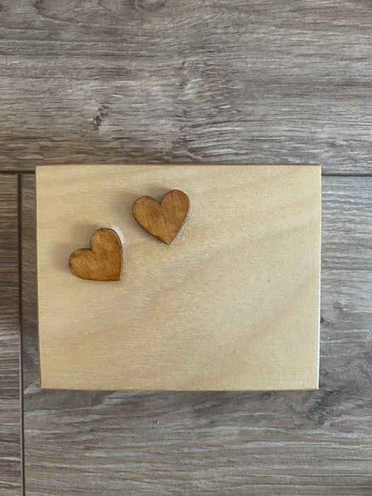 Skrzynka na koperty, skrzyneczka na obrączki + wieszaki