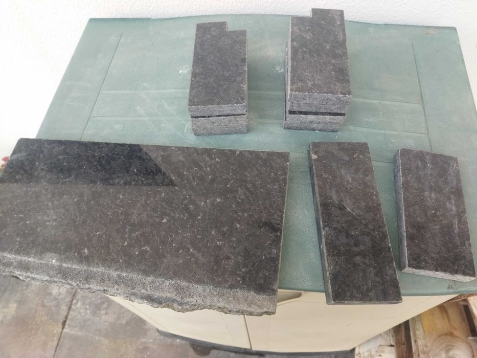 Granito preto ANGOLA + granito PEDRAS SALGADAS