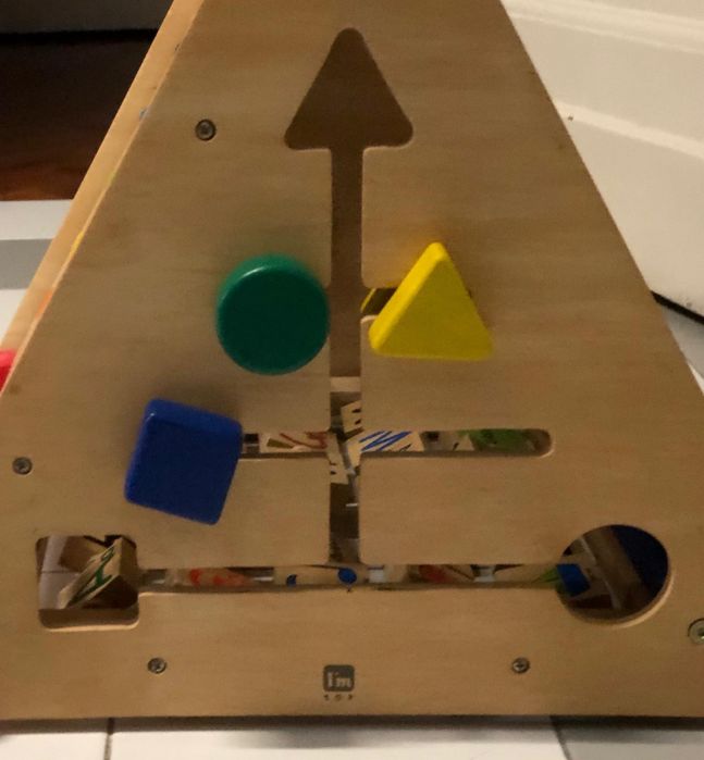 Brinquedo pedagógico de madeira 6-em1