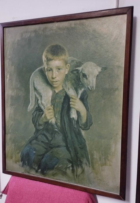 Quadro vintage obra de arte de Henrique Medina