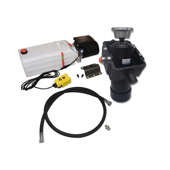 KOMPLET Siłownik skok 1200 kołyska agregat 24V [7201]