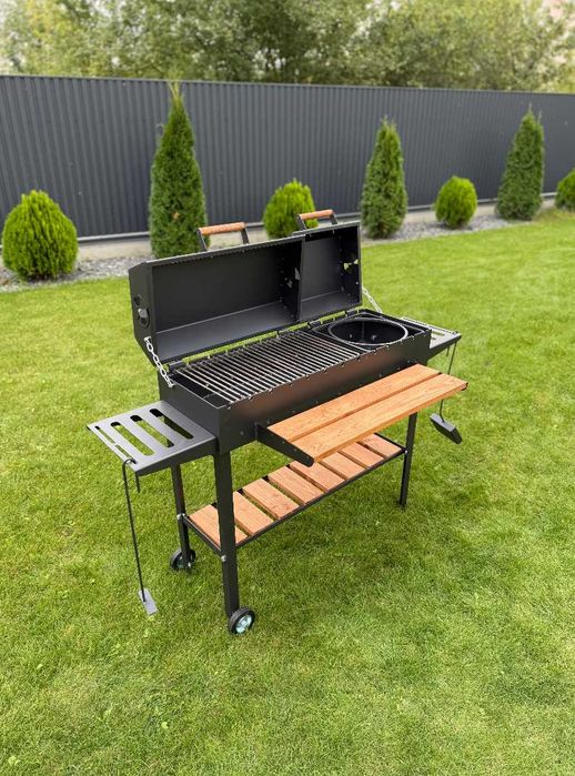 Мангал гриль барбекю метал 5 мм ПОСИЛЕНИЙ