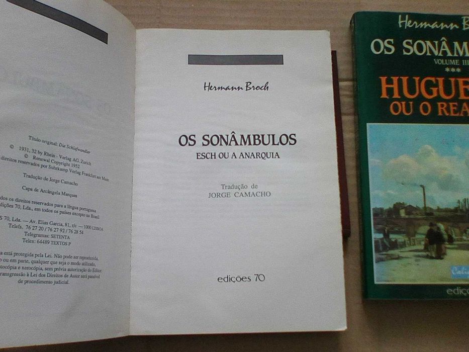 Os Sonâmbulos - 3 volumes