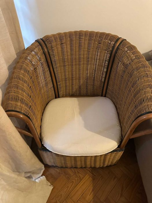 Poltrona em vime