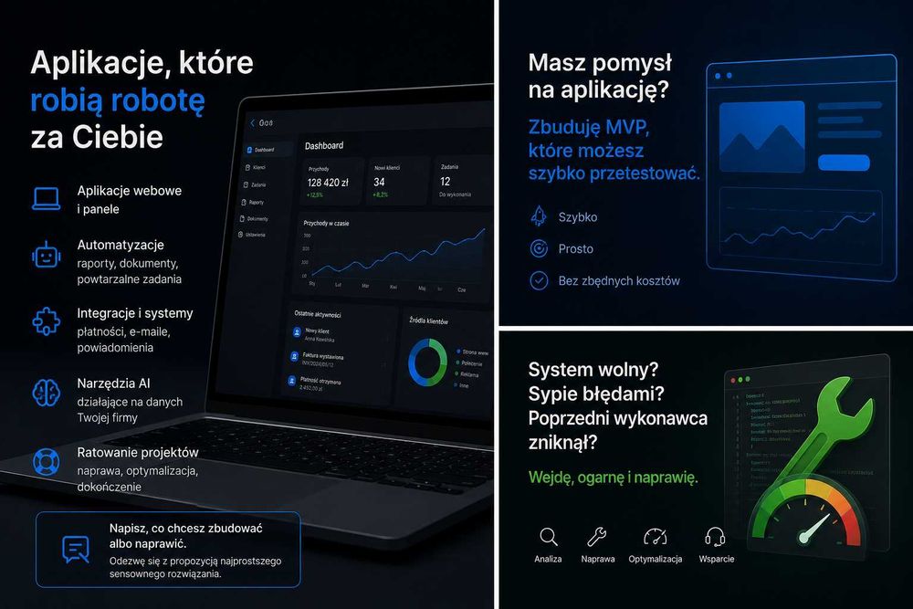 Programista — aplikacje webowe, automatyzacja i AI dla firm, B2B