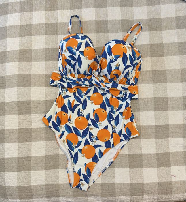 Strój kąpielowy Panache Swim Sicily Tatiana Bandeau Swimsuit Sicily Print