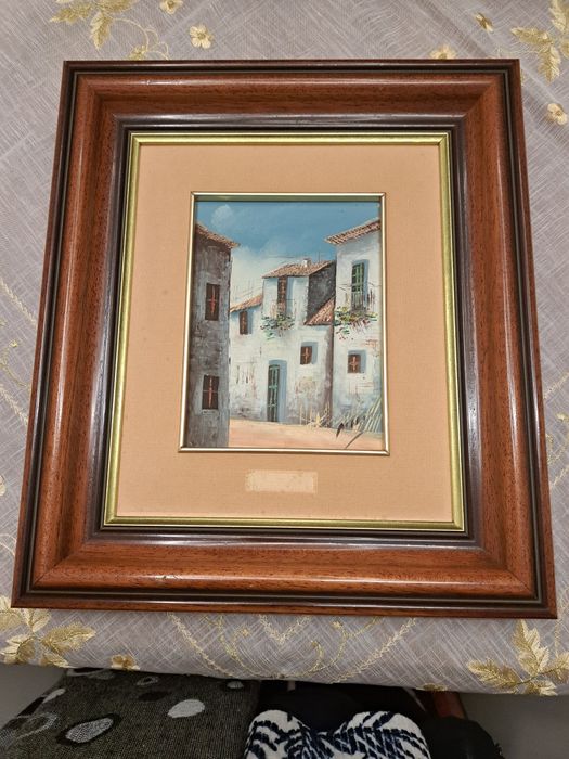 Quadro Pintura a Oleo sobre tela-Medidas alt.32-larg.27