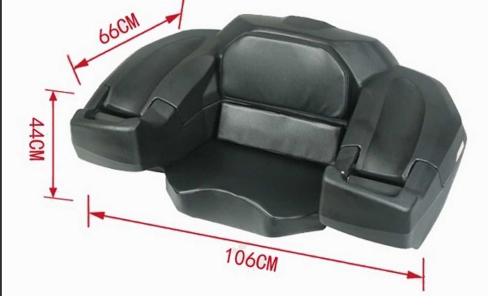 Kufer z siedzeniem i oparciem model R75 ATV quad