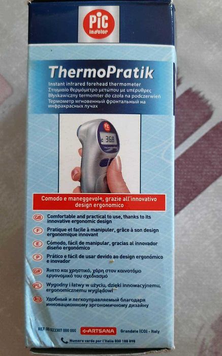 Termómetro frontal infravermelhos