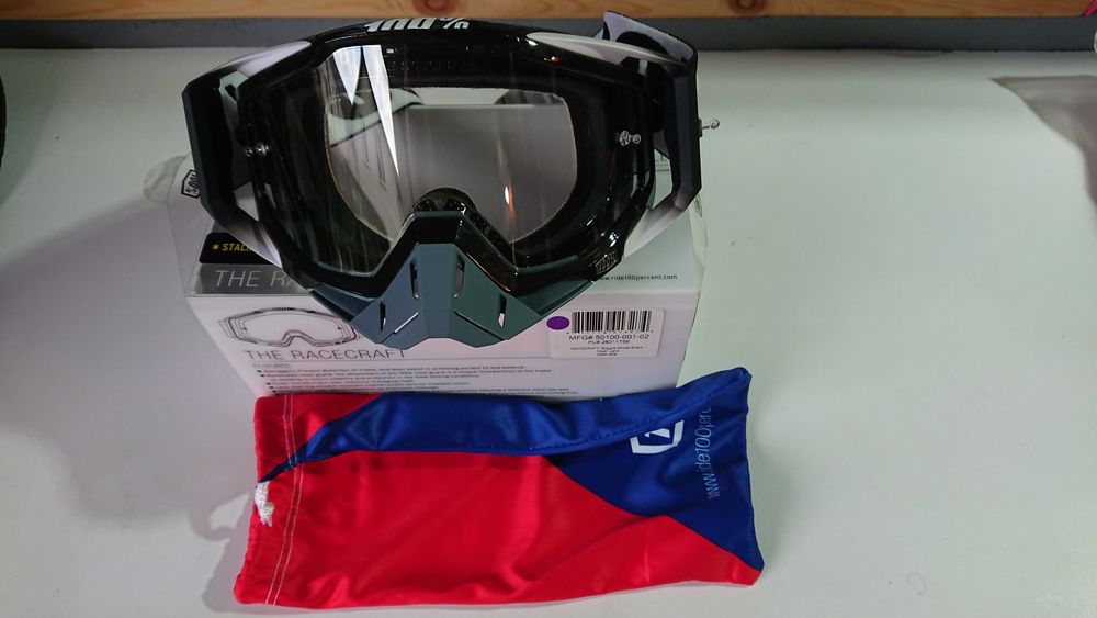 Нова Маска 100% Racecraft Clear lens + Tears-off для мотокросу ендуро