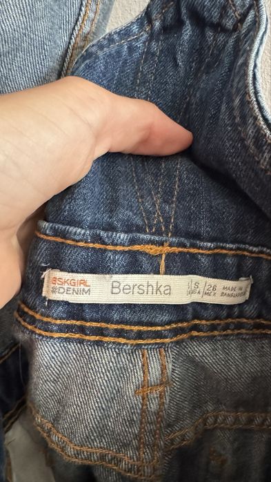 Jardineiras/macacão de ganga Bershka