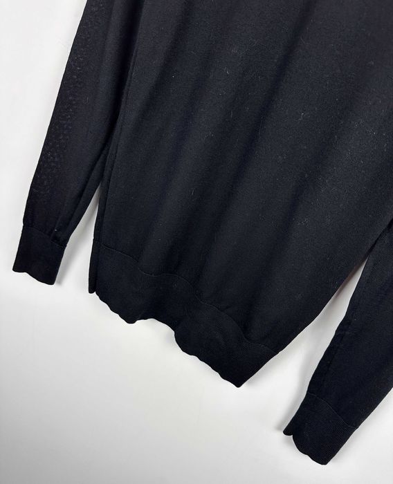 Sweter wełniany ALLSAINTS merino czarny serek S