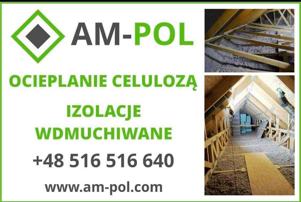 Ocieplenie stropodachów wentylowanych i niewentylowan wełną celulozową