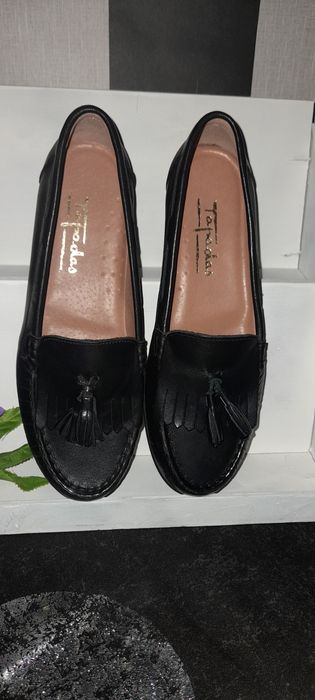 Mocassin em pele preto