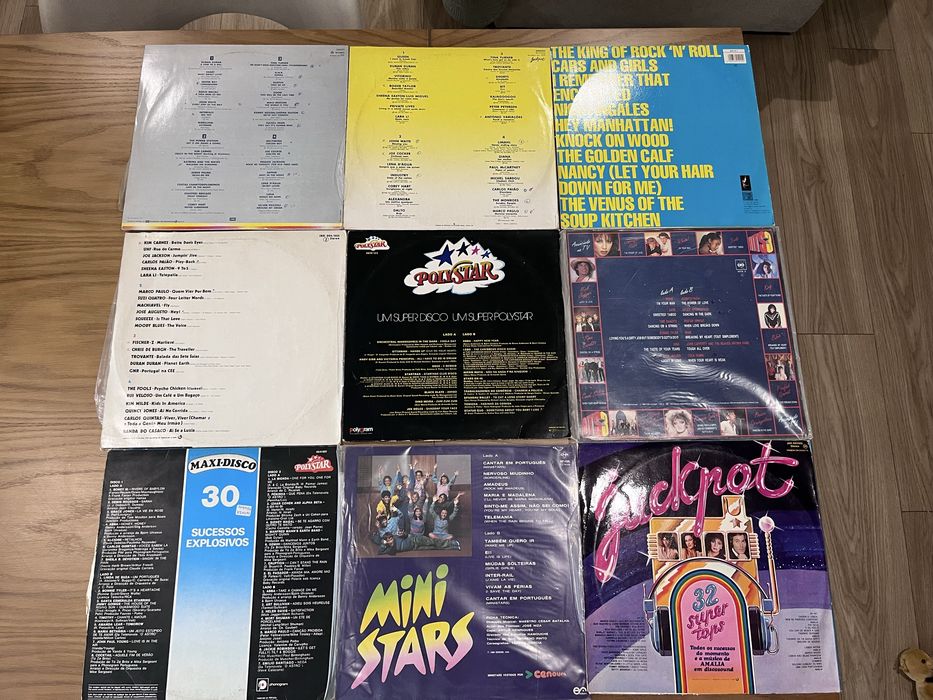 Lote de 18 Discos de Vinil LP – Compilações Anos 80