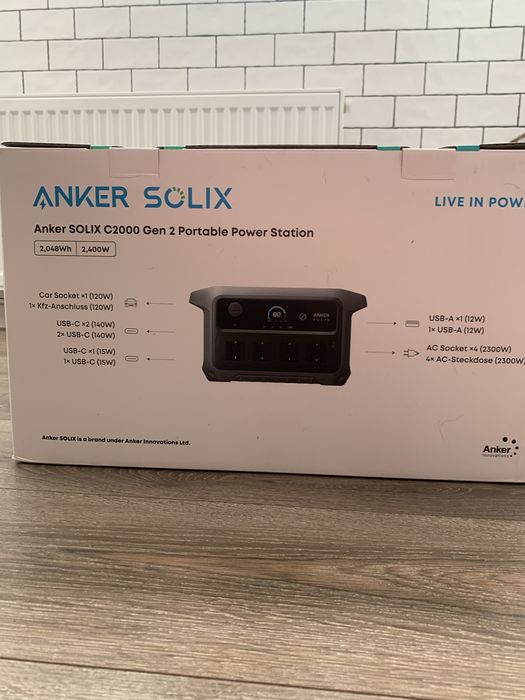 Продам нову  зарядну станцію Anker Solix C2000 Gen2