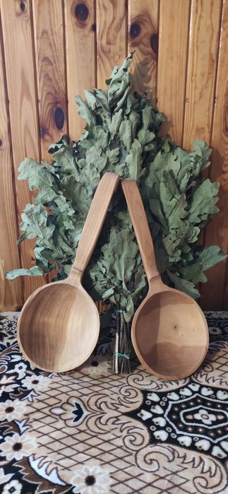 Черпак для сауни бук, черешня