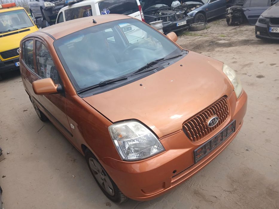 kia picanto 03 maska zderzak lampa grill błotnik drzwi zbiornik paliwa szyba lusterko klamka