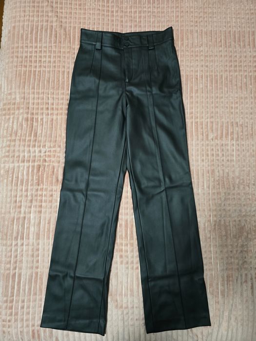 Штани жіночі шкіряні утеплені