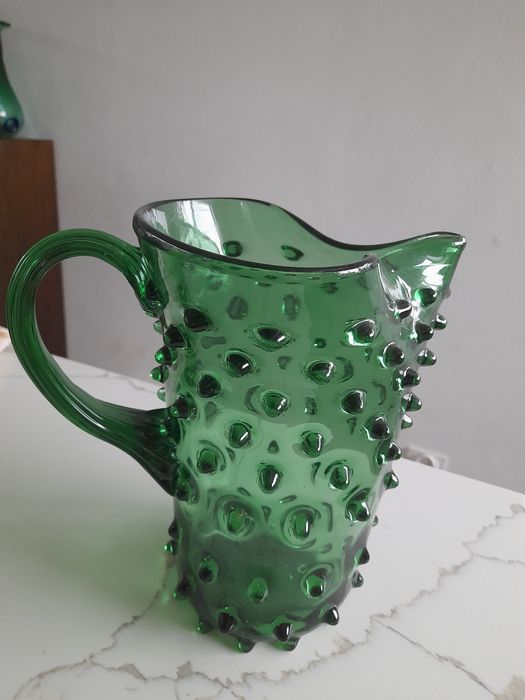 Dzbanek szklany Empoli , retro 25cm