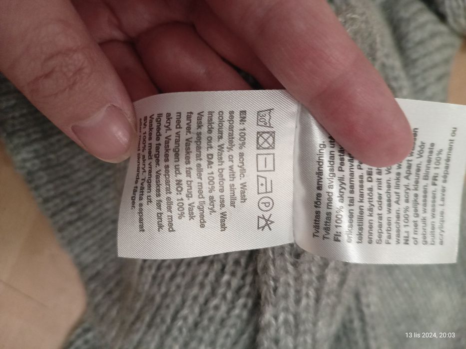 Gruby akrylowy szal zimowy damski Sostrene Grene