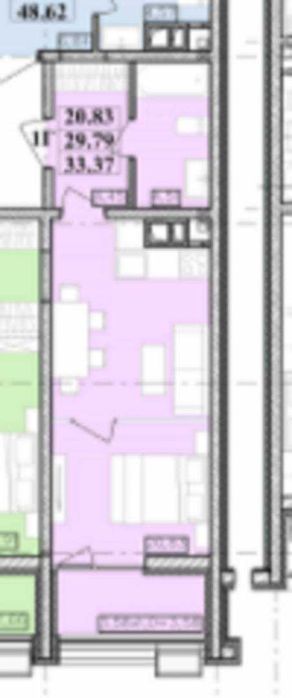 Продам 1 ком квартиру в сданном доме. 6 ст Фонтана.