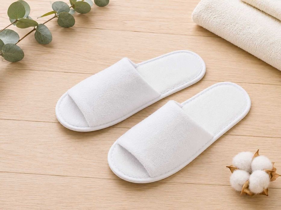 Одноразові махрові капці для готелів, SPA,сауни та лазні (комплект 10 пар)