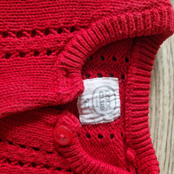 Sweterek ażurowe ciepły dla dziewczynki r. 92