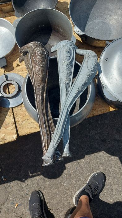 Ножки для табурета старые очень красивые алюминий
