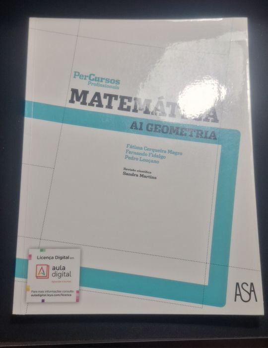 Manuais de matemática 1° ano mod. 1, 3, 5, de curso profissional