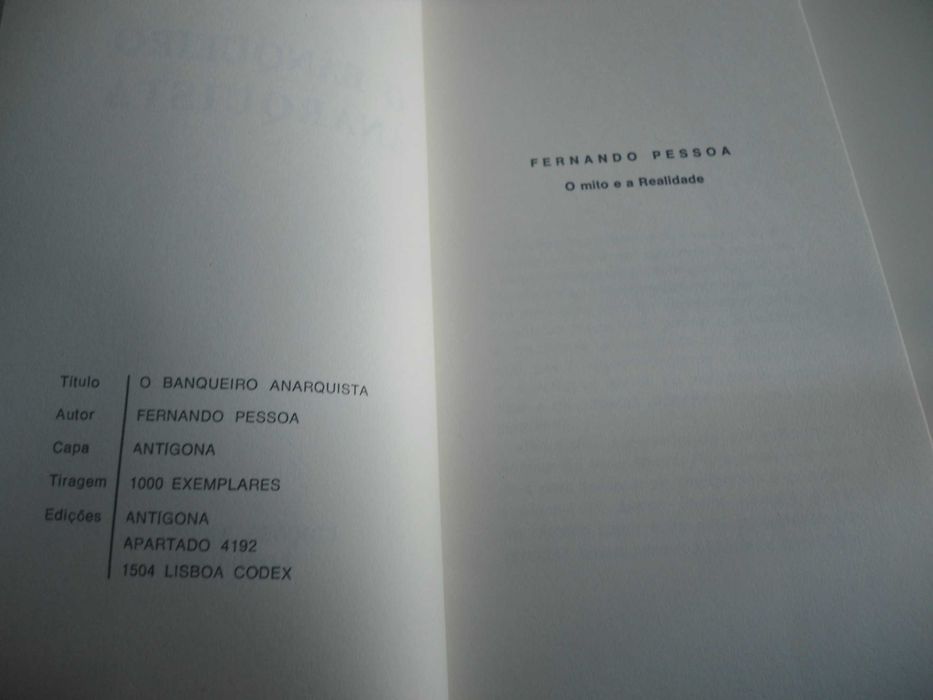 O Banqueiro Anarquista por Fernando Pessoa