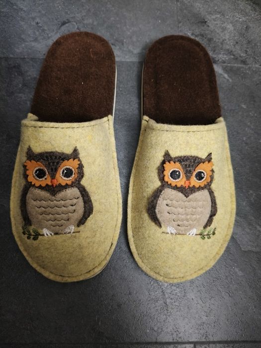 Kapcie filcowe ręcznie robione rozmiar 39