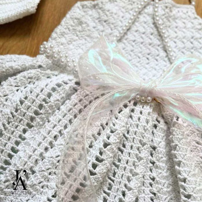 Vestido Croche Infantil - Modelo Spirit (RN a 1 Ano)