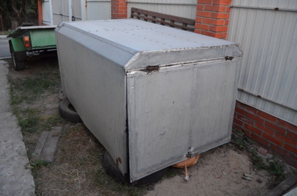 Будка на прицеп оцинкованая