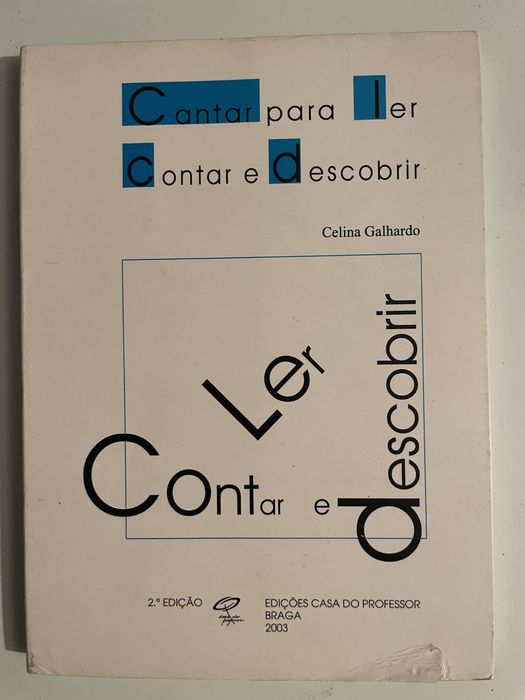 Livro Cantar para ler. Contar e descobrir
