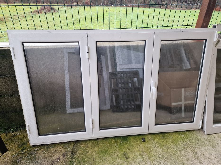 Janela 3 folhas alumínio vidro duplo