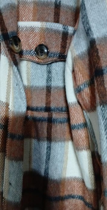 Bluza ciepła koc krata nowa