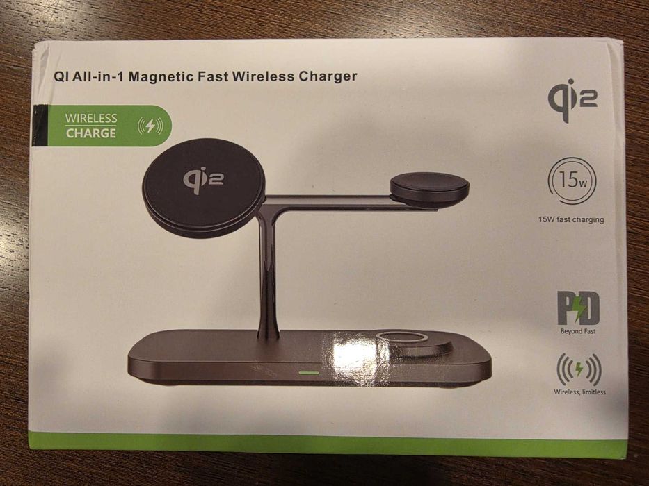 Carregador Sem Fios Wireless Magnético 3 em 1 (Samsung & Iphone)